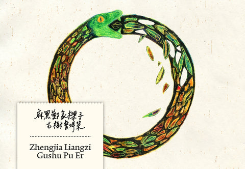ZhengjiaLiangzi Mahei Gushu Pu Er 200g | Schlangenjahr Edition